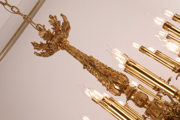 Đèn chùm trang trí cho biệt thự,đại sảnh,nhà hàng,nhà thờ tiệc cưới,hội nghị và các sảnh lớn sang trọng cổ điển đèn đồngYSD-0801-36