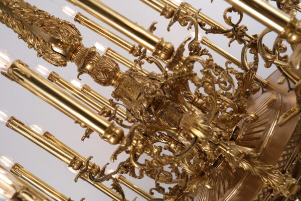 Đèn chùm trang trí cho biệt thự,đại sảnh,nhà hàng,nhà thờ tiệc cưới,hội nghị và các sảnh lớn sang trọng cổ điển đèn đồngYSD-0801-36