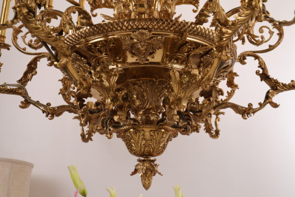 Đèn chùm trang trí cho biệt thự,đại sảnh,nhà hàng,nhà thờ tiệc cưới,hội nghị và các sảnh lớn sang trọng cổ điển đèn đồngYSD-0801-36