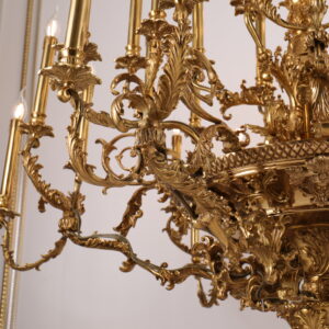 Đèn chùm trang trí cho biệt thự,đại sảnh,nhà hàng,nhà thờ tiệc cưới,hội nghị và các sảnh lớn sang trọng cổ điển đèn đồngYSD-0801-36