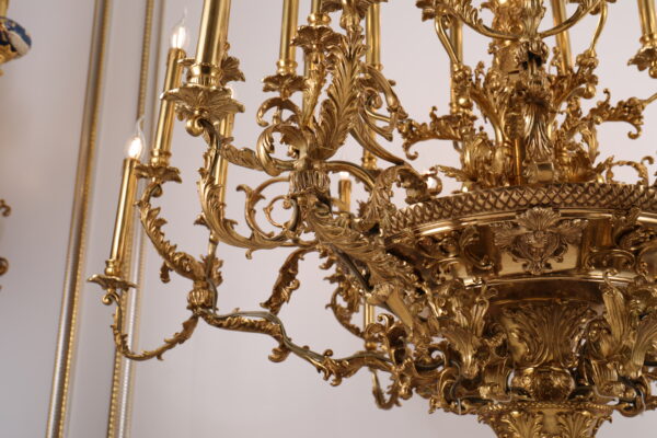 Đèn chùm trang trí cho biệt thự,đại sảnh,nhà hàng,nhà thờ tiệc cưới,hội nghị và các sảnh lớn sang trọng cổ điển đèn đồngYSD-0801-36