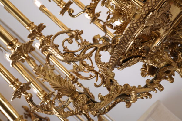 Đèn chùm trang trí cho biệt thự,đại sảnh,nhà hàng,nhà thờ tiệc cưới,hội nghị và các sảnh lớn sang trọng cổ điển đèn đồngYSD-0801-36