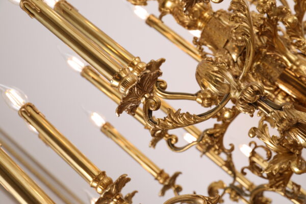 Đèn chùm trang trí cho biệt thự,đại sảnh,nhà hàng,nhà thờ tiệc cưới,hội nghị và các sảnh lớn sang trọng cổ điển đèn đồngYSD-0801-36