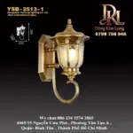 Đèn tường ngoài trời phong cách châu Âu bằng đồng cao cấp, chống nước, dành cho hiên, ban công, biệt thự, sân vườn, lối vào và hành lang YSB-2513-1
