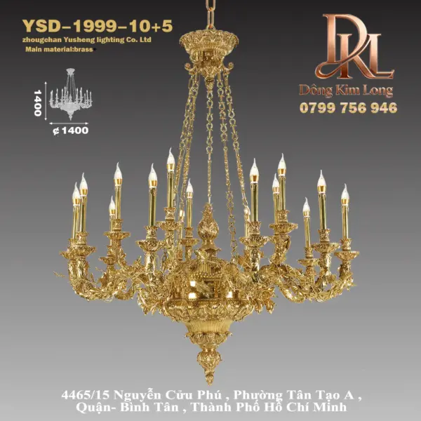 Đèn chùm kiểu Pháp phòng khách phòng ngủ nhà hàng ,đèn biệt thự cổ điển sang trọng châu Âu...YSD-1999+10+5