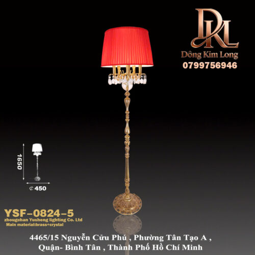 YSF-0824-5 Đèn đứng phong cách Pháp, cổ điển châu Âu, sang trọng, phù hợp biệt thự cao cấp và câu lạc bộ. YSF-0824-5