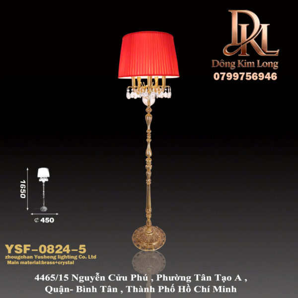 YSF-0824-5 Đèn đứng phong cách Pháp, cổ điển châu Âu, sang trọng, phù hợp biệt thự cao cấp và câu lạc bộ. YSF-0824-5