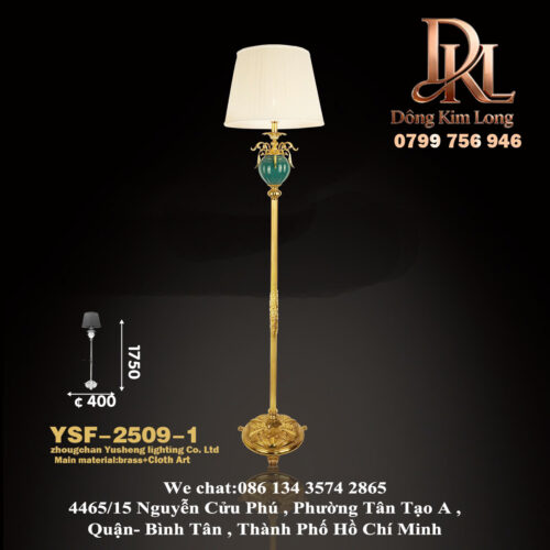 YSF-2509-1 Đèn sàn phòng khách phong cách Châu Âu Mỹ sáng tạo cá tính ,đèn phòng ngủ đồng quê nông thôn, đèn sàn đứng cạnh giường ngủ YSF-2509-1