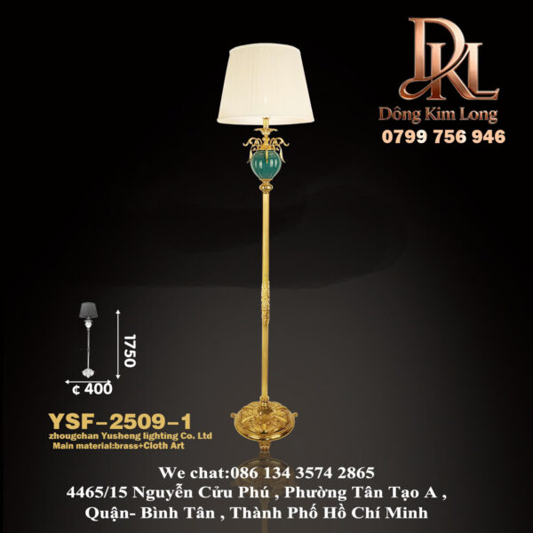 YSF-2509-1 Đèn sàn phòng khách phong cách Châu Âu Mỹ sáng tạo cá tính ,đèn phòng ngủ đồng quê nông thôn, đèn sàn đứng cạnh giường ngủ YSF-2509-1