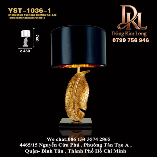 YST-1036-1 Đèn bàn kiểu dáng mới đơn giản hiện đại thời trang Mỹ ,thiết kế phòng ngủ đầu giường ,mẫu phòng cá tính ,đèn bàn toàn bộ bằng đồng YST-1036-1