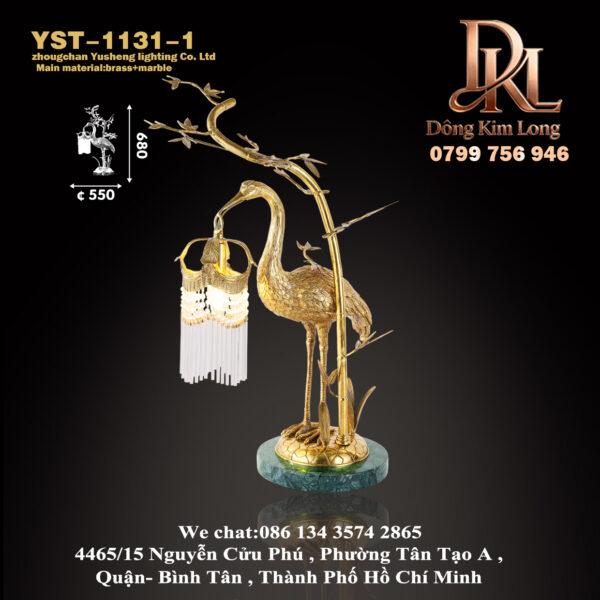 YST-1131-1 Đèn bàn kiểu Pháp toàn bộ bằng đồng ,phòng khách cần cẩu bằng đồng sáp, biệt thự sang trọng không gian phòng khách bàn làm việc trước phòng học ,đèn ngủ trang trí YST-1131-1